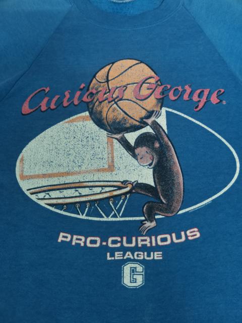 Other Designers Vintage - Vintage Curious George Pro G League Sweatshirt Basketball
