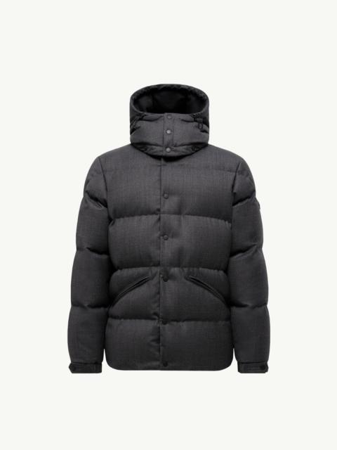 Moncler Eawy Hooded Wool Short Down Jacket