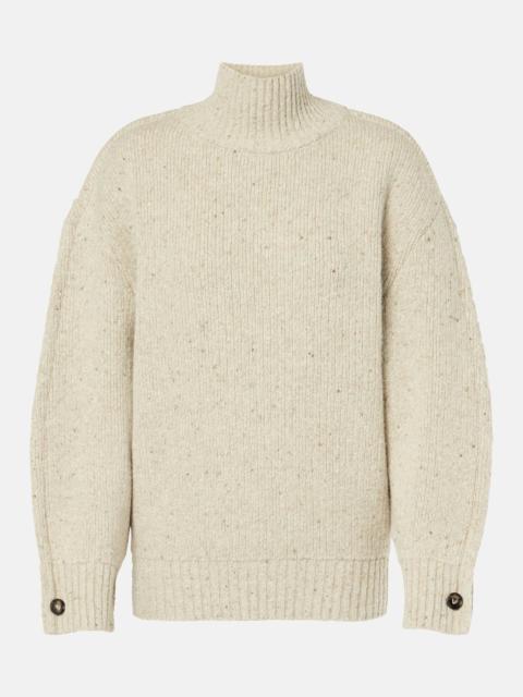 Wool turtleneck sweater