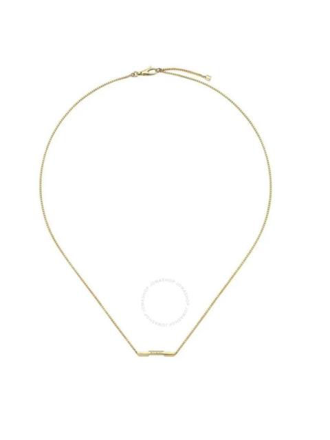 GUCCI Link to Love Necklace with 'Gucci' Bar in Yellow Gold
