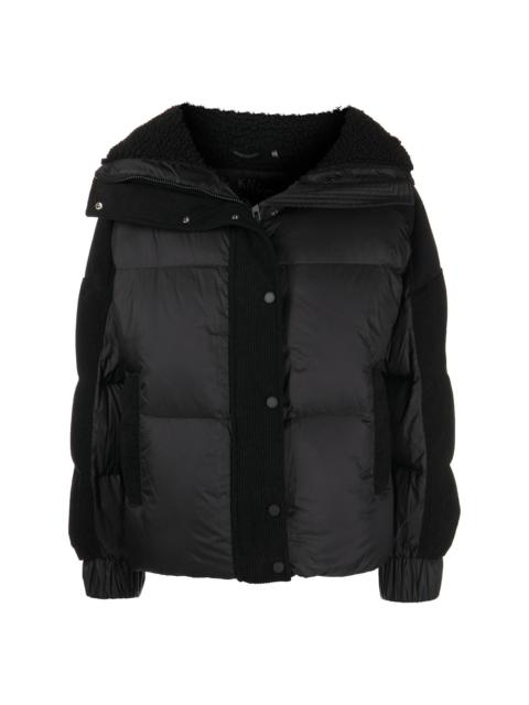 Elmira corduroy-panel puffer jacket