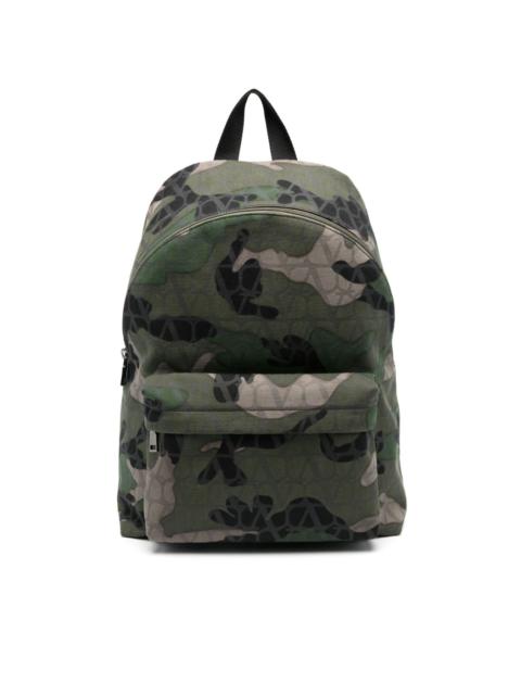 camouflage canvas backpack