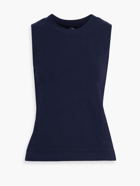 NORMA KAMALI French cotton-blend terry top