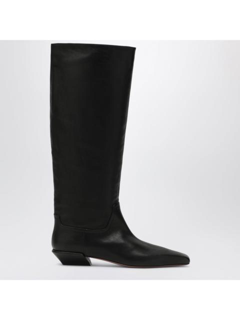 PARIS TEXAS Paris Texas Bettina Boot 25 Calfskin Leather Boots In Black Women