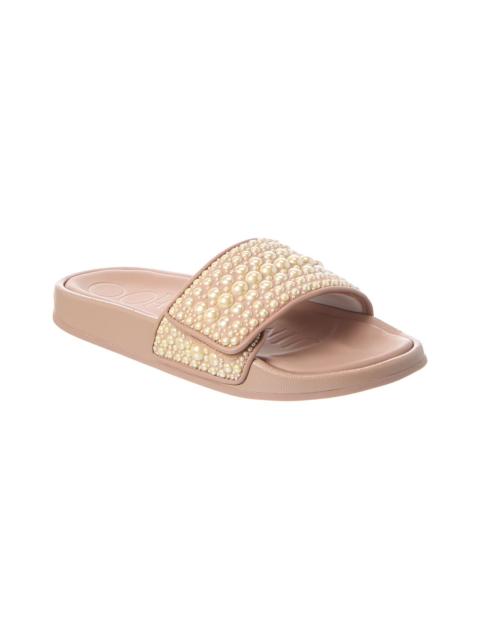 JIMMY CHOO Jimmy Choo Fitz/F Canvas Slide