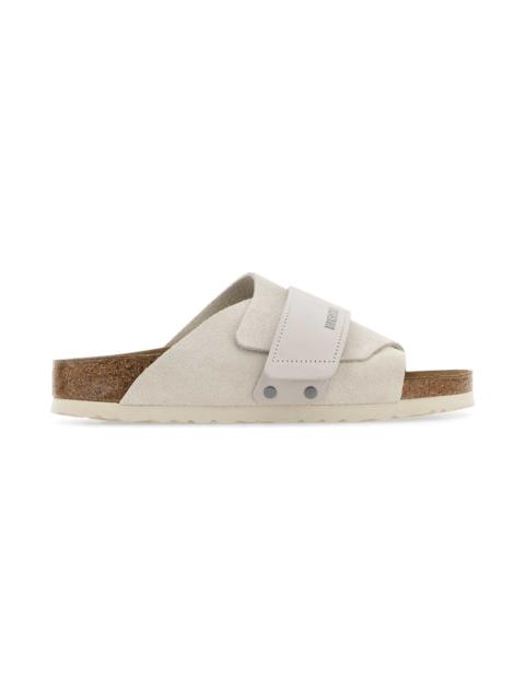 White Suede Kyoto Slippers