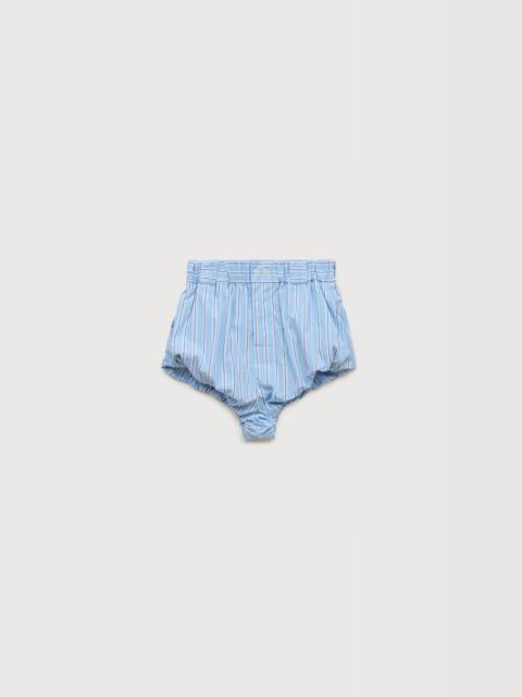 Marni LIGHT BLUE STRIPED POPLIN BLOOMERS