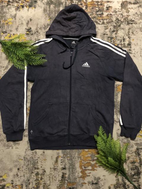 adidas 🔥Adidas Hoodie Side Logo Embroidery and stripe Zipper up