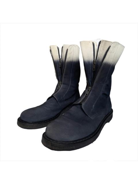 Ann Demeulemeester fw12 gradient dye double zipper leather boots 42