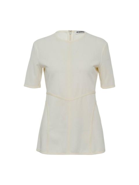 Jil Sander Crepe Fluid Viscose Top