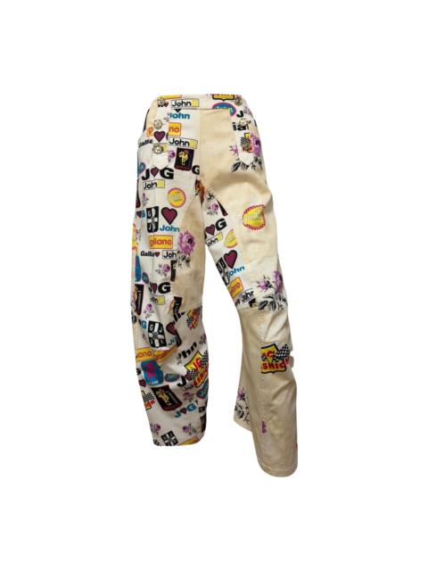 John Galliano JOHN GALLIANO Spring Summer 2002 Graphic Print Pants