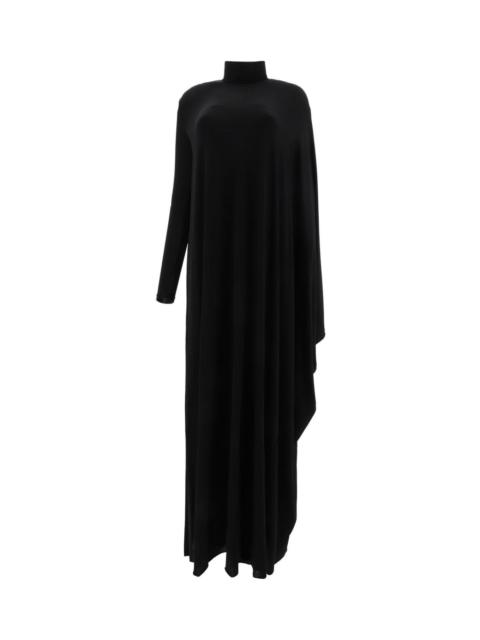 BALENCIAGA Drape Panel Asymmetric Long Dress
