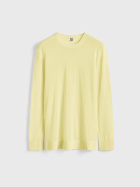 TOTEME Long-sleeve tee knit straw