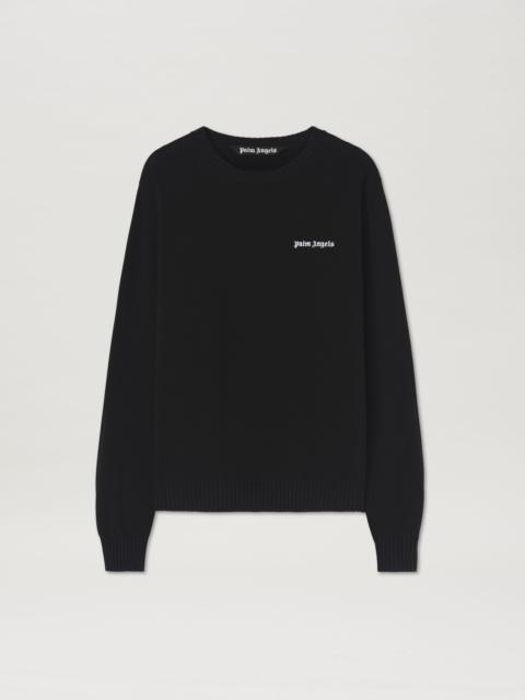 Palm Angels Embroidered Logo knit sweater