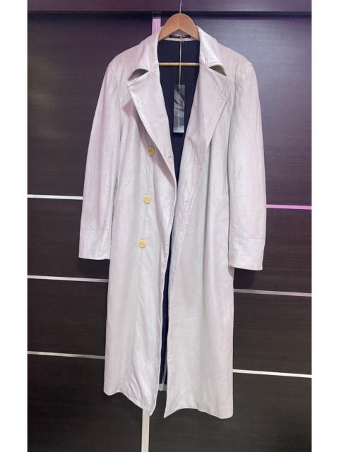 JPG Gaultier Objet Homme Trench Coat Long Jacket Velvet