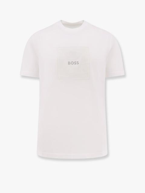 BOSS Boss Cotton Jersey T-Shirt With Print On The Front