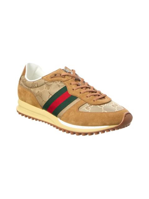 GUCCI Gucci Re-Motion GG Canvas & Suede Sneaker