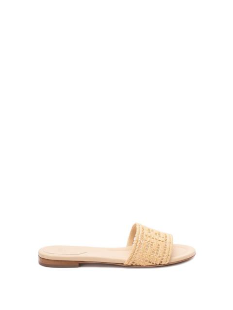 Fendi Women `Ff` Embroidery Slides
