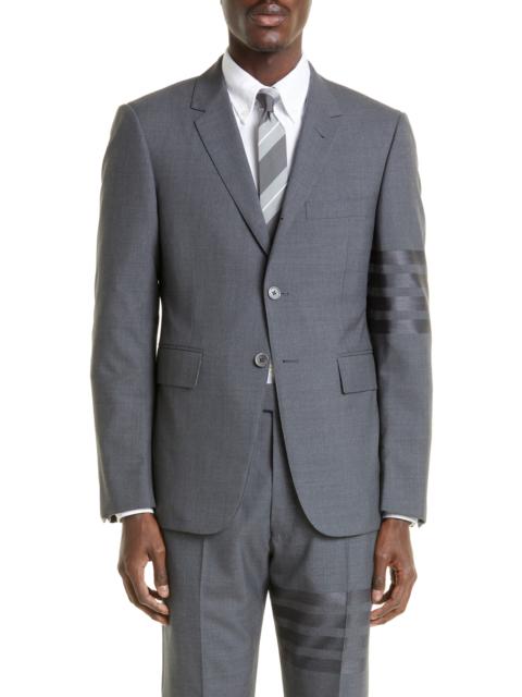 Thom Browne 4 Bar Mélange Wool Sport Coat