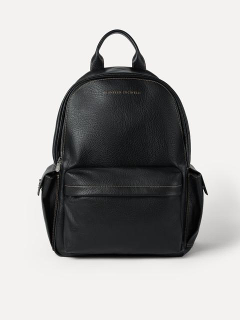 Brunello Cucinelli Grained calfskin travel backpack