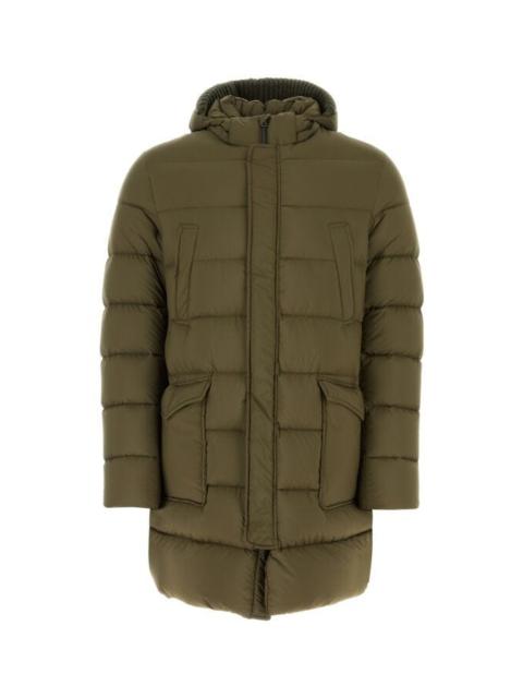 Herno Herno Man Army Green Nylon Padded Jacket