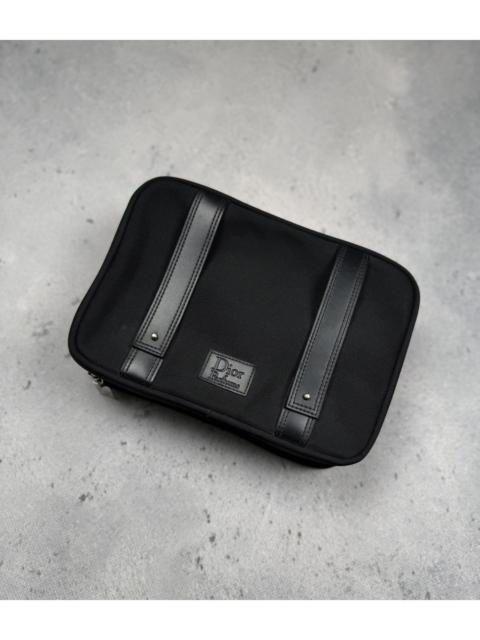 Dior Vintage Dior Parfums Black Travel Toiletry Bag Hanging Case