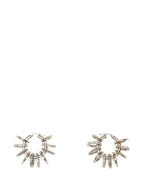 Amina Muaddi Silver metal Multi Ring earrings