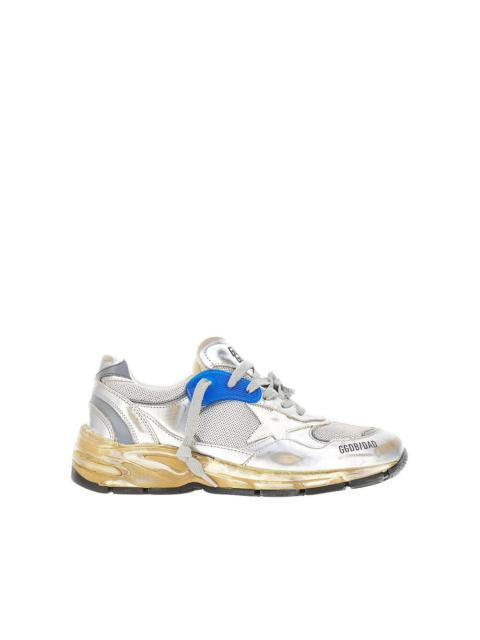 Golden Goose Golden Goose Running Dad Mesh Leather Sneakers Silver