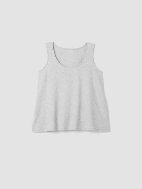 EILEEN FISHER Mélange Organic Cotton Interlock U-Neck Sleep Tank