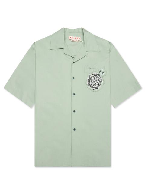 Marni ORGANIC COTTON POPLIN SHIRT - LINDEN