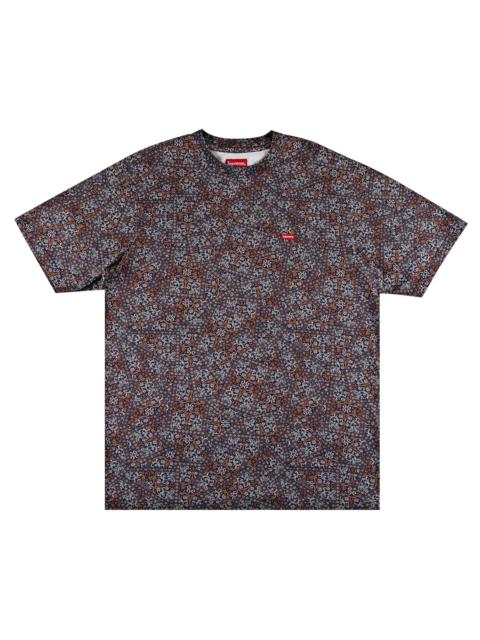 Supreme Supreme Small Box Tee 'Navy Floral Cards'