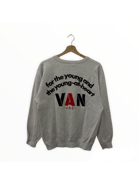 Other Designers Vintage - Japanese Brand Van Jac Spell Out Embroidery Sweatshirt