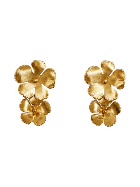 Jennifer Behr Jennifer Behr Collette Floral Drop Earrings in Gold at Nordstrom