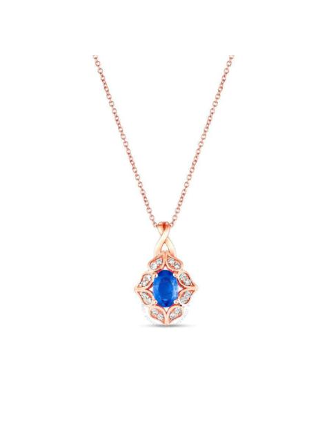 Other Designers Le Vian  Blueberry Sapphire Pendant set in 14K Strawberry Gold
