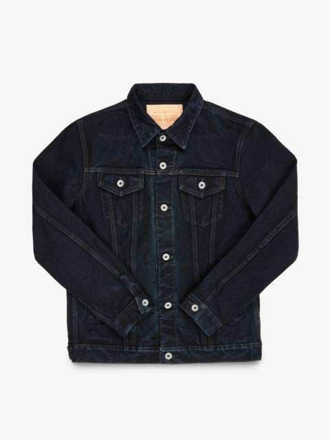 Iron Heart IH-526Lod 19oz Left-Hand Twill Selvedge Denim Type III Jacket -  Indigo Overdyed Black