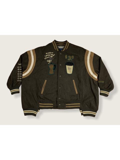 Other Designers Japanese Brand - Rivet & Surge Cofee Varsity Jacket