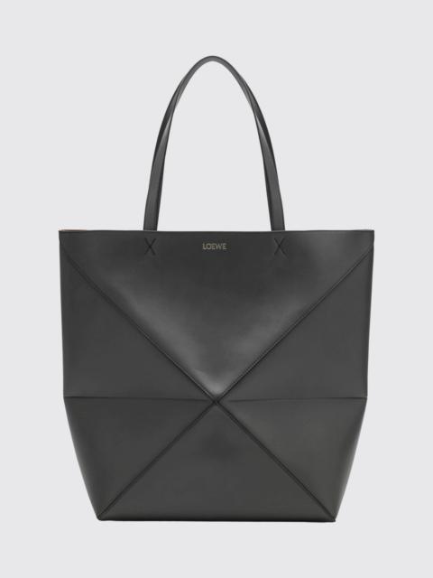 Loewe Loewe Men Large Puzzle Fold Loewe Tote Bag In Calf Leather With Double Handle