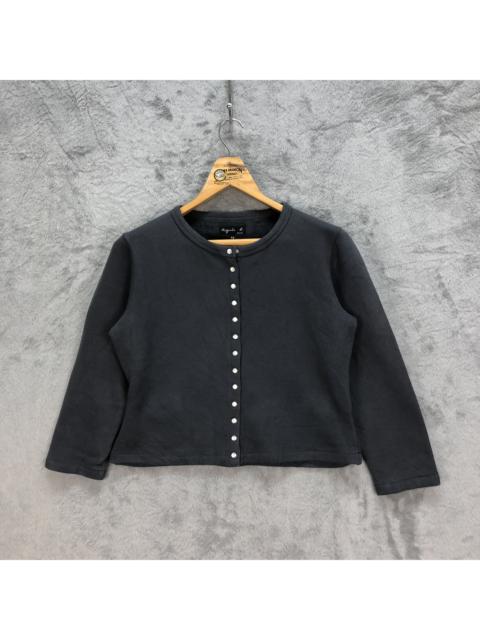 Other Designers Agnes B. - AGNES B. MADE IN JAPAN BUTTON CROPPED JACKET #5239-181