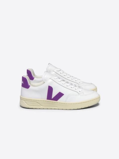 VEJA V-12 LEATHER WHITE COSMOS