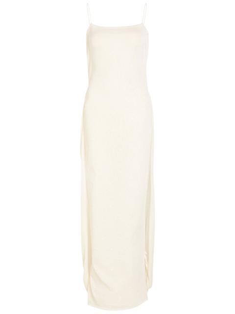 JACQUEMUS Jacquemus La Robe Maille Plumetis Mesh Maxi Dress