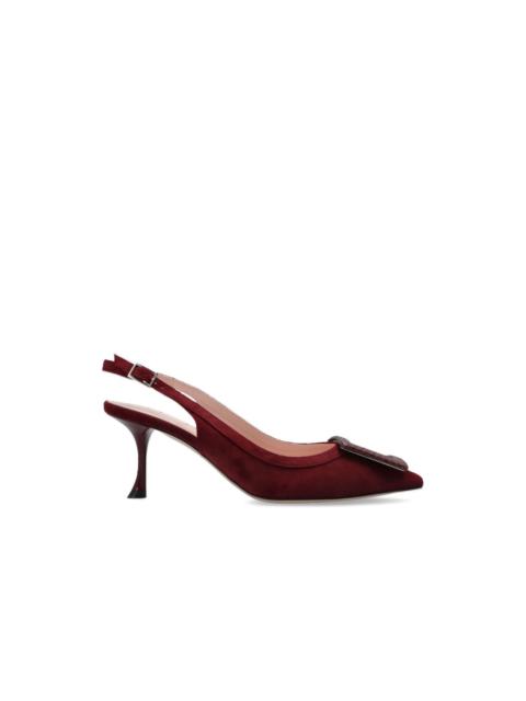 Roger Vivier Roger Vivier Viv Pumps In The City Burgundy Slingback Pumps