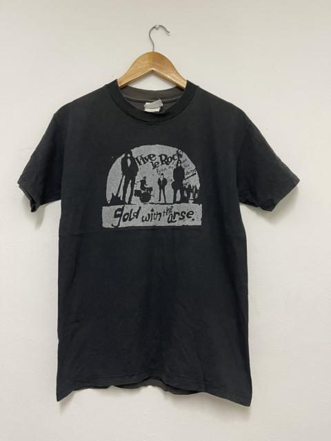 Other Designers Vintage - Vintage Vive Le Rock “ Gold With The Arse T-ShirtA1