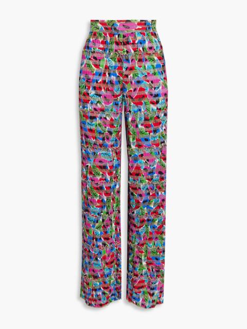 Missoni Metallic printed cotton-blend wide-leg pants