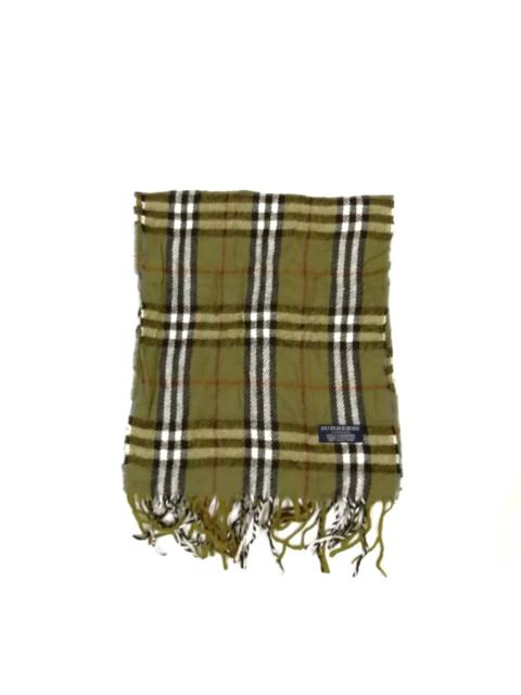 Burberry Burberry Nova Check Light Green Lambswool Muffler/Scarves