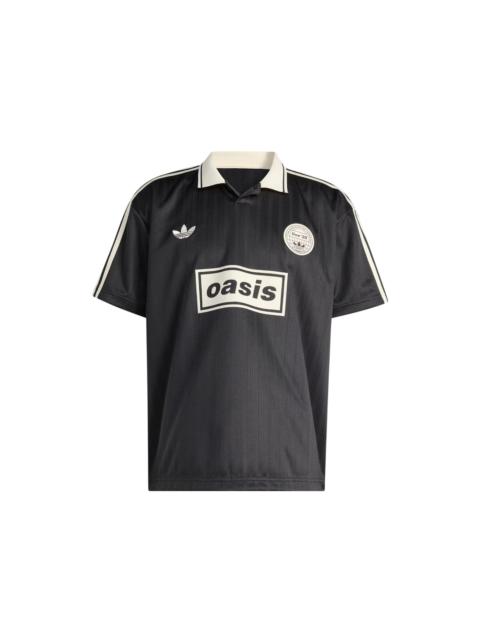 adidas adidas x Oasis Tour Jacquard Jersey Black - KT3437 | REVERSIBLE