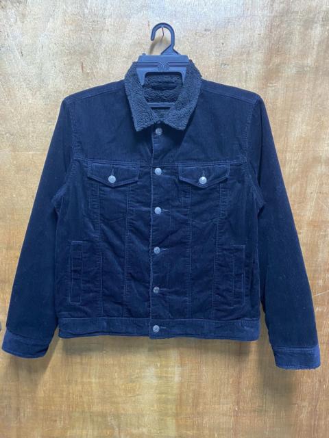 Other Designers Japanese Brand - Japanese Corduroy Velvet Jacket Faux Fur Linning