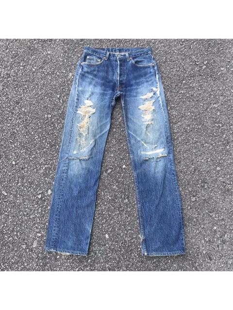 Levi's Vintage Levis 501 Stone Wash Thrashed Jeans Grunge