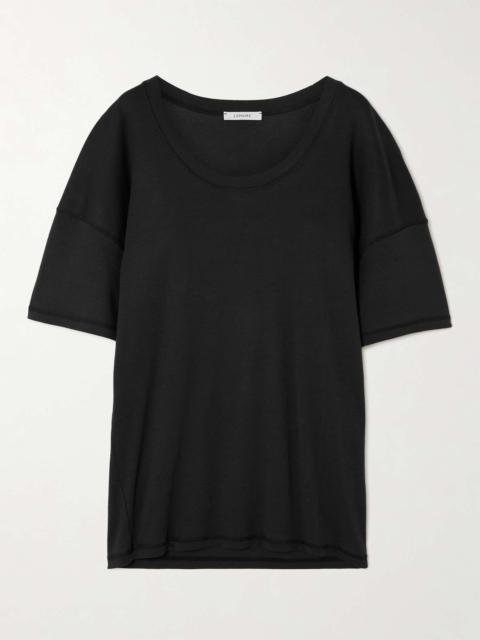 Oversized cotton-jersey T-shirt Black