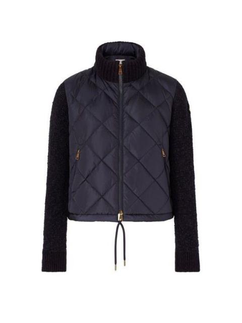 Moncler MONCLER White Bi Material Zippered Jacket New & Authentic (W