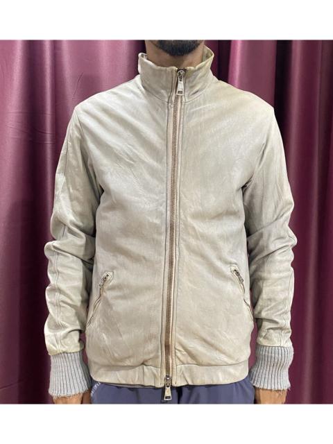 Other Designers Giorgio Brato Leather Vera Pelle Bomber Jacket